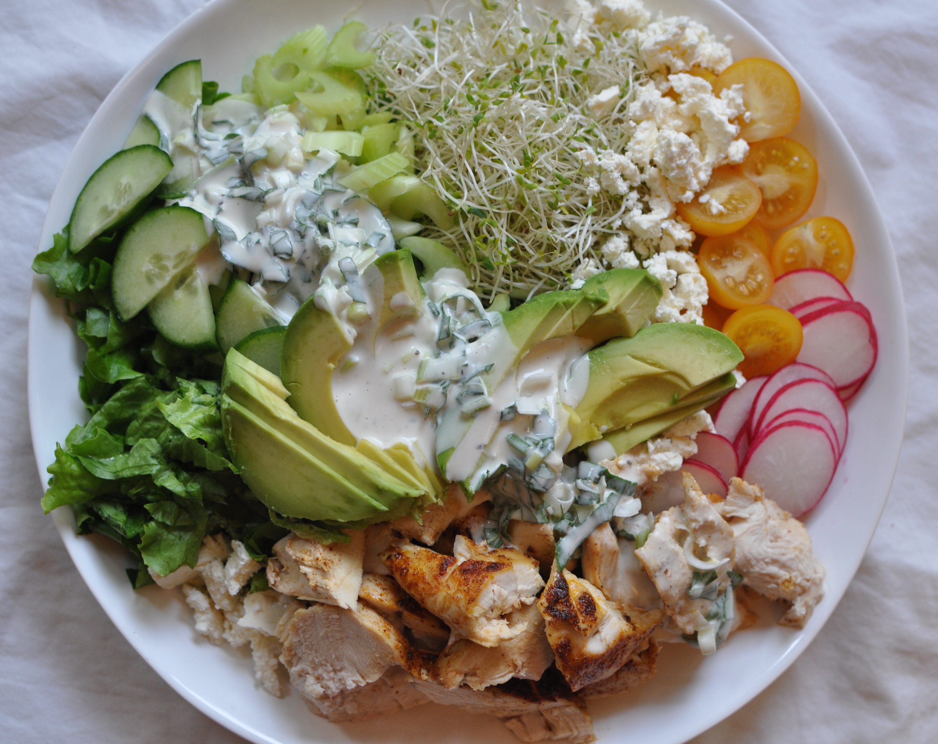 greek yogurt herb salad dressing