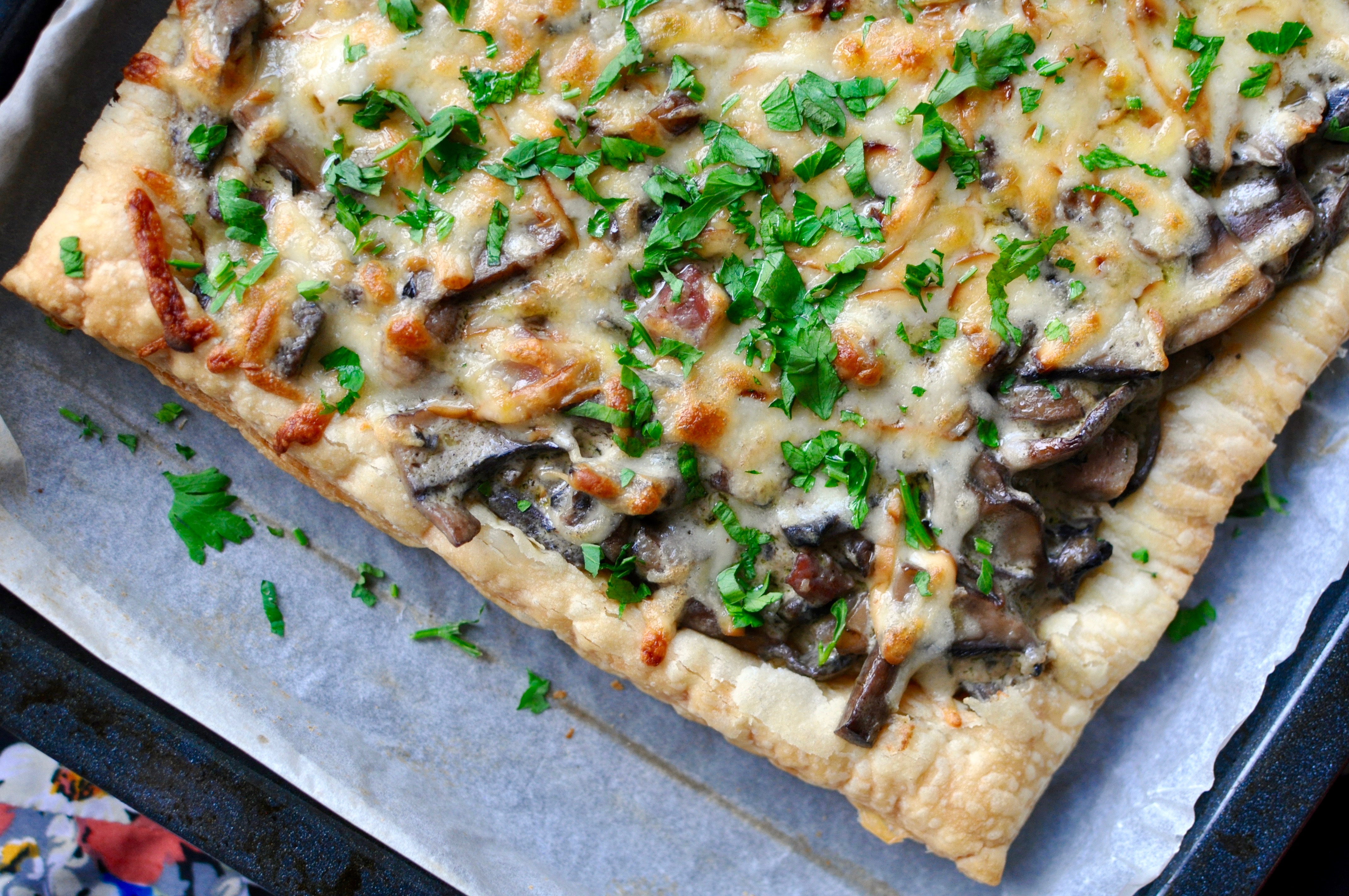 Sour Cream Mushroom Puff Pastry
