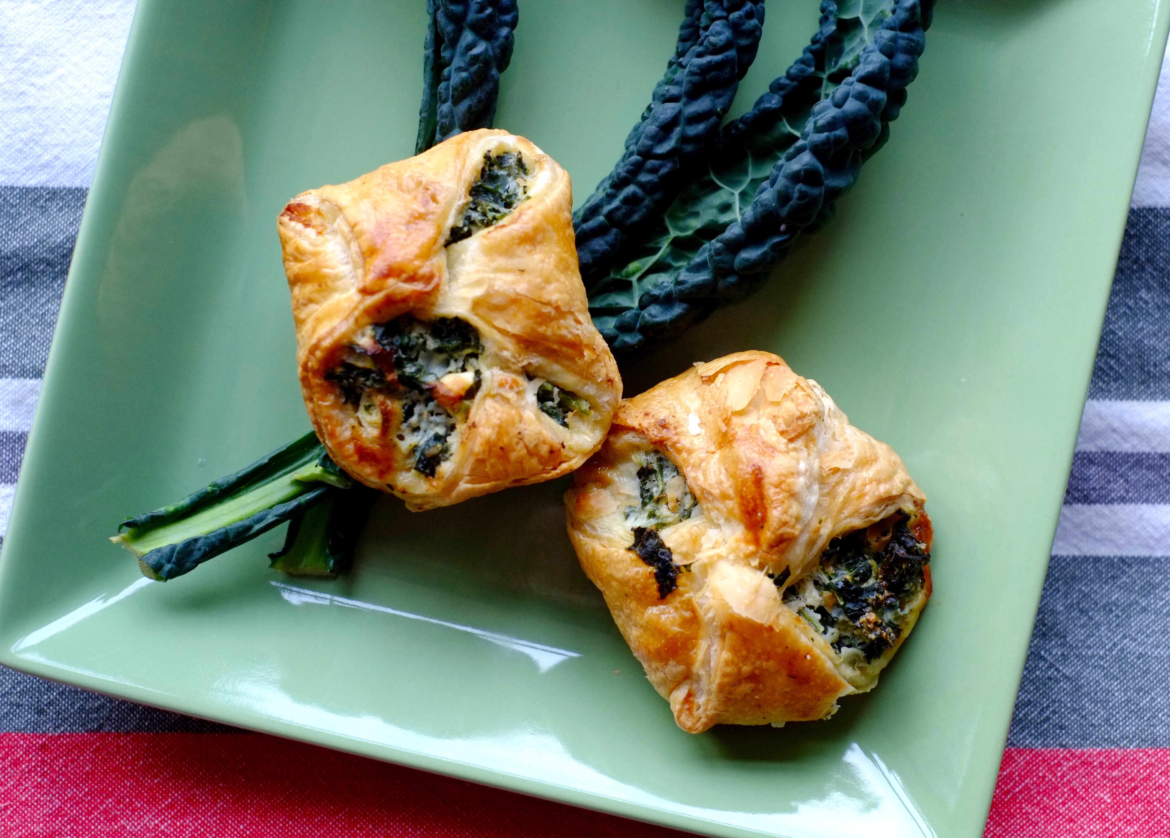 Kale and Ricotta Spinach Puff Pastries