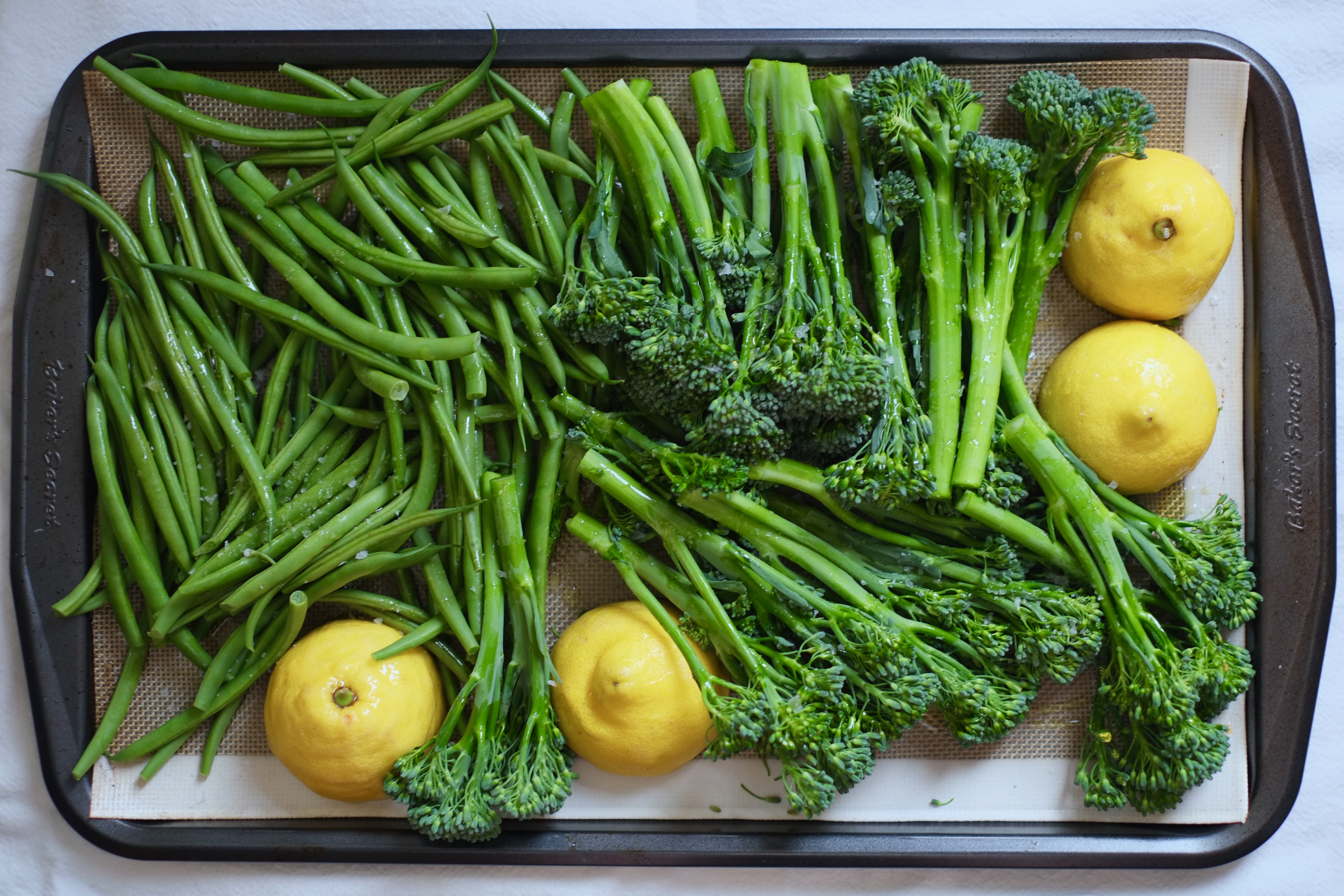 Roasted Green Beans and Broccolini On a Bed of Ricotta 2