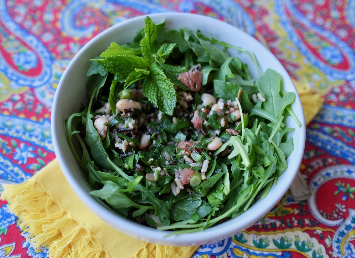 White Bean and Wild Rice Salad with Fresh Herbs