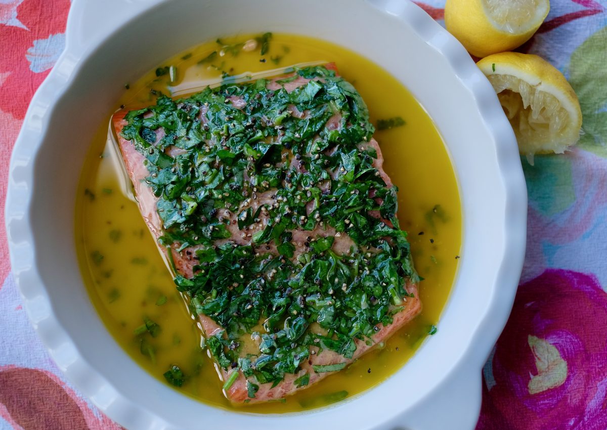 Baked Trout with Lemon and Herbs